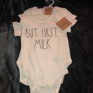 RAE DUNN• Baby 6-9 Month• 3 Onesie Set• NTW